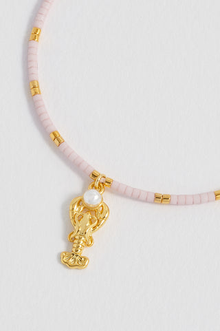 Estella Bartlett Lobster Miyuki Bracelet With Pearl