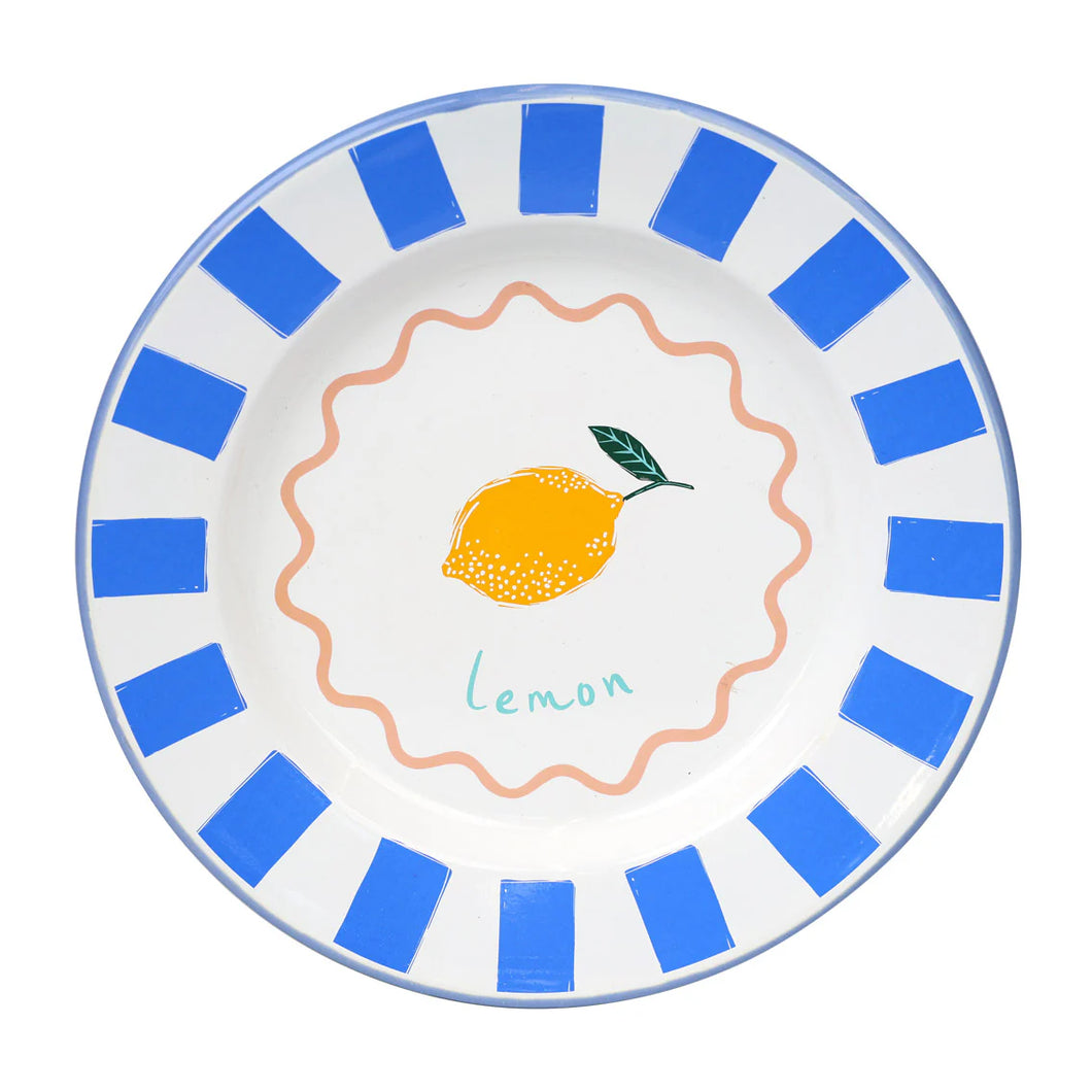 Enamel Plate Lemon