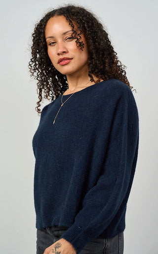 Luella Bettina Short Alpaca Navy Jumper