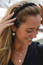 Load image into Gallery viewer, PARK LANE GOLD PLATED EARRINGS WITH CUBIC ZIRCONIA STONES
