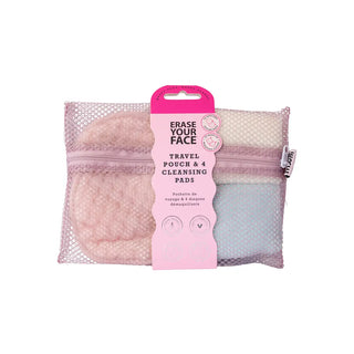 Erase Your Face Travel Pouch & 4 Cleansing Pads