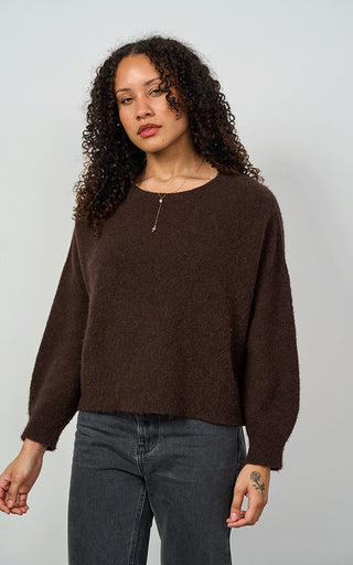 Luella Bettina Short Alpaca Chocolate Jumper
