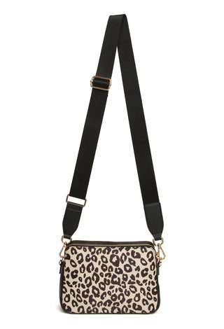 Alice Wheeler Leopard Dual Double Zip Bag