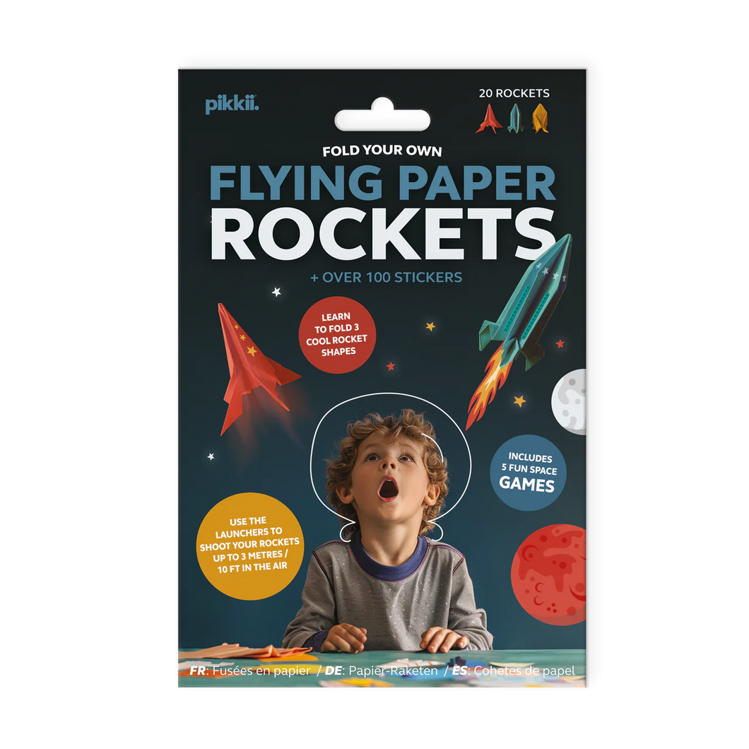 Fold Your Own Flying Paper Rockets