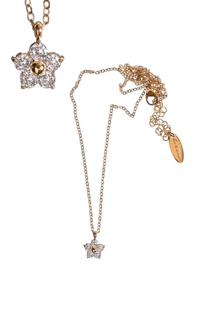 Jasmine Crystal Drop - Stainless Steel - 18K Gold / Clea