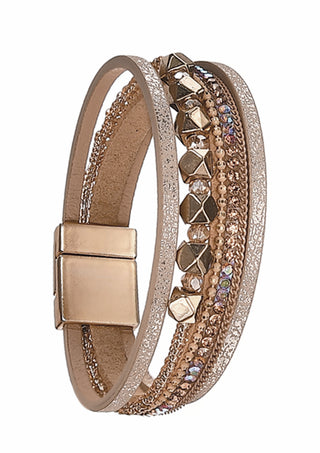 Four in One Magnetic Bracelet - Honey & Gold