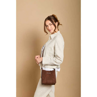 Alice Wheeler Chocolate Mini Hobo Bag