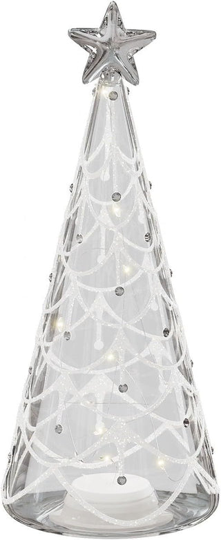 Deluxe LED Glass Pine Tree