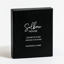 Load image into Gallery viewer, Selbrae House Leather Hip Flask - Golf
