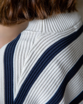 Chalk Vicki Jumper in Navy &  Ivory