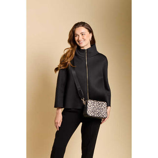 Alice Wheeler Leopard Dual Double Zip Bag
