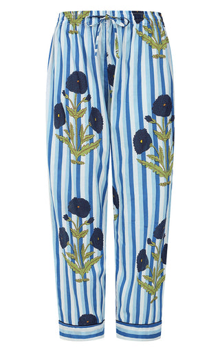 Luella Cotton Pyjama Set Printed Pattern Blue/Pale Blue