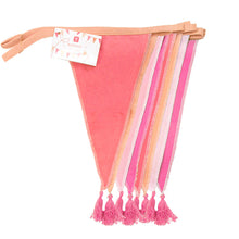 Load image into Gallery viewer, WE HEART BIRTHDAYS PINK FABRIC BUNTING 3M/10FT
