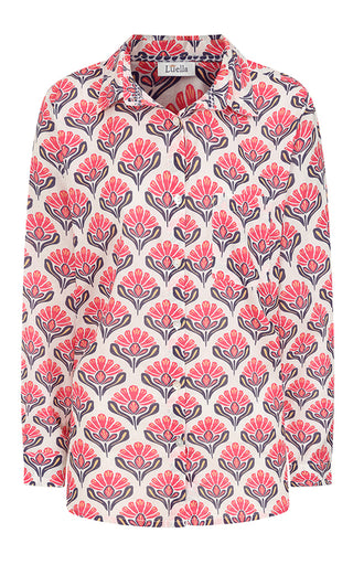 Luella Pink Cotton Printed Pattern Shirt