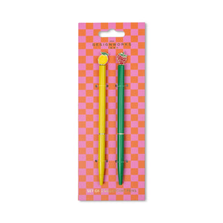 Metal Ballpoint Icon Pens - Fruit