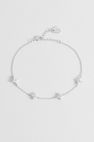 Estella Bartlett Pearl Multi Flower Bracelet