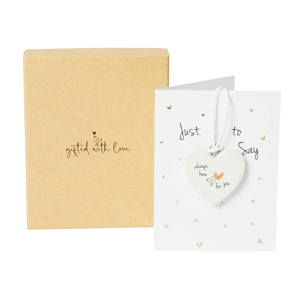 Boxed Ceramic Decoration -AlwaysHereForYou