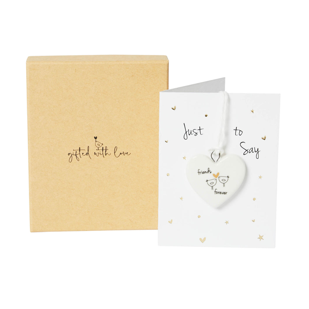 Boxed Ceramic Decoration -FriendsForever