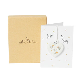 Boxed Ceramic Decoration- LotsOfLove