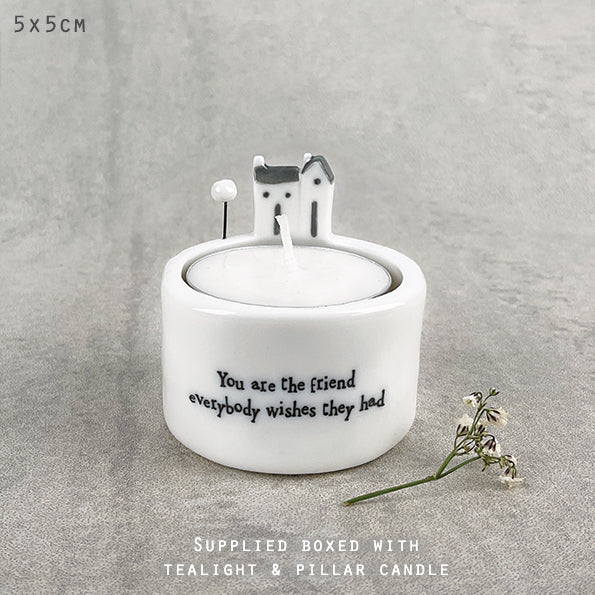 Candle & Tea Light Holder -You Are The Friend…