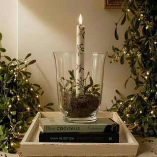TINKALINK MISTLETOE FLAMELESS LED WAX CANDLES (PAIR)