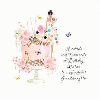 Birthday Wishes To A Wonderful Granddaughter Card