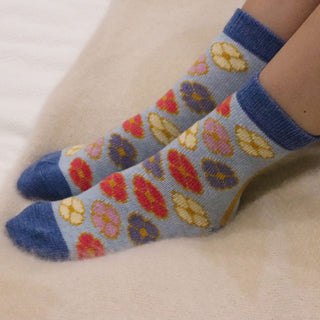 SOCK CAMILLE FLOWER PACK OF 3 ASSORTED