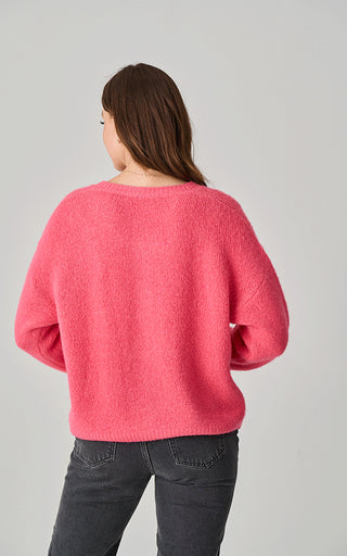 Luella Malmesbury French Pink Alpaca Knit Cardigan
