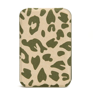 Alice Wheeler Green Leopard Folding Mirror