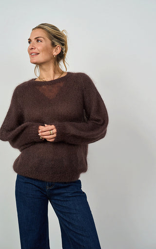 Luella Plockton Mohair Blend Balloon Sleeve Jumper