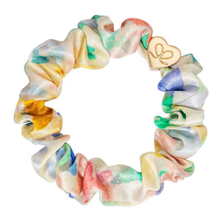 GOLD HEART SILK SCRUNCHIE
