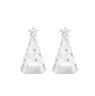 Deluxe LED Glass Pine Trees