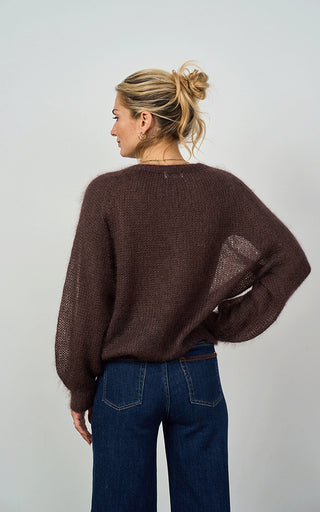 Luella Plockton Mohair Blend Balloon Sleeve Jumper