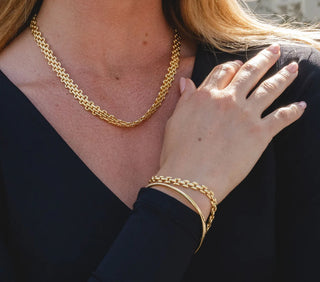 PARK LANE GOLD PLATED BANGLE