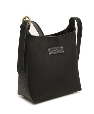 Alice Wheeler Black Suede Kensington Mini Hobo