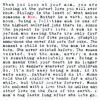 Mum - Framed Print Wise Words