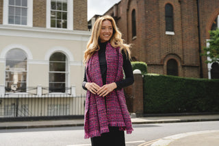 PARK LANE SCARF - FUCHSIA