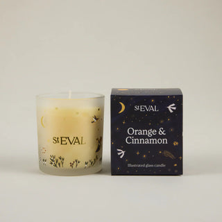 St Eval Glass Christmas Wonderland Orange & Cinnamon Candle