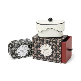 Paddywax Cherie 5.5oz/155g Ceramic Dish Candle - Black - Black Fig & Olive