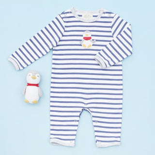 Albetta - Crochet Penguin Blue Striped BBG 3-6 Mths