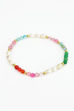 Load image into Gallery viewer, MY DORIS - PEARL AND RAINBOW BEAD BRACELET
