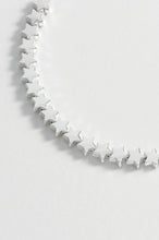 Load image into Gallery viewer, Estelle Bartlett - Stars So Bright Chain Slider - Silver Plated Bracelet
