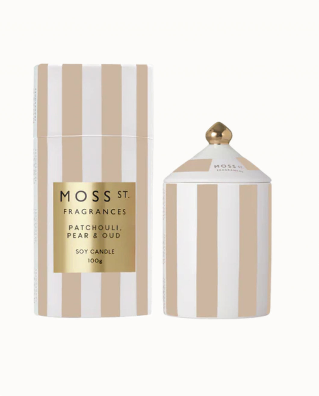 Moss St. Ceramic Candle 100g - Patchouli Pear and Oud