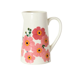 Ceramic Jug Medium-Pink Cosmos