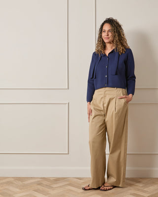 Chalk Camilla Cardigan in Navy