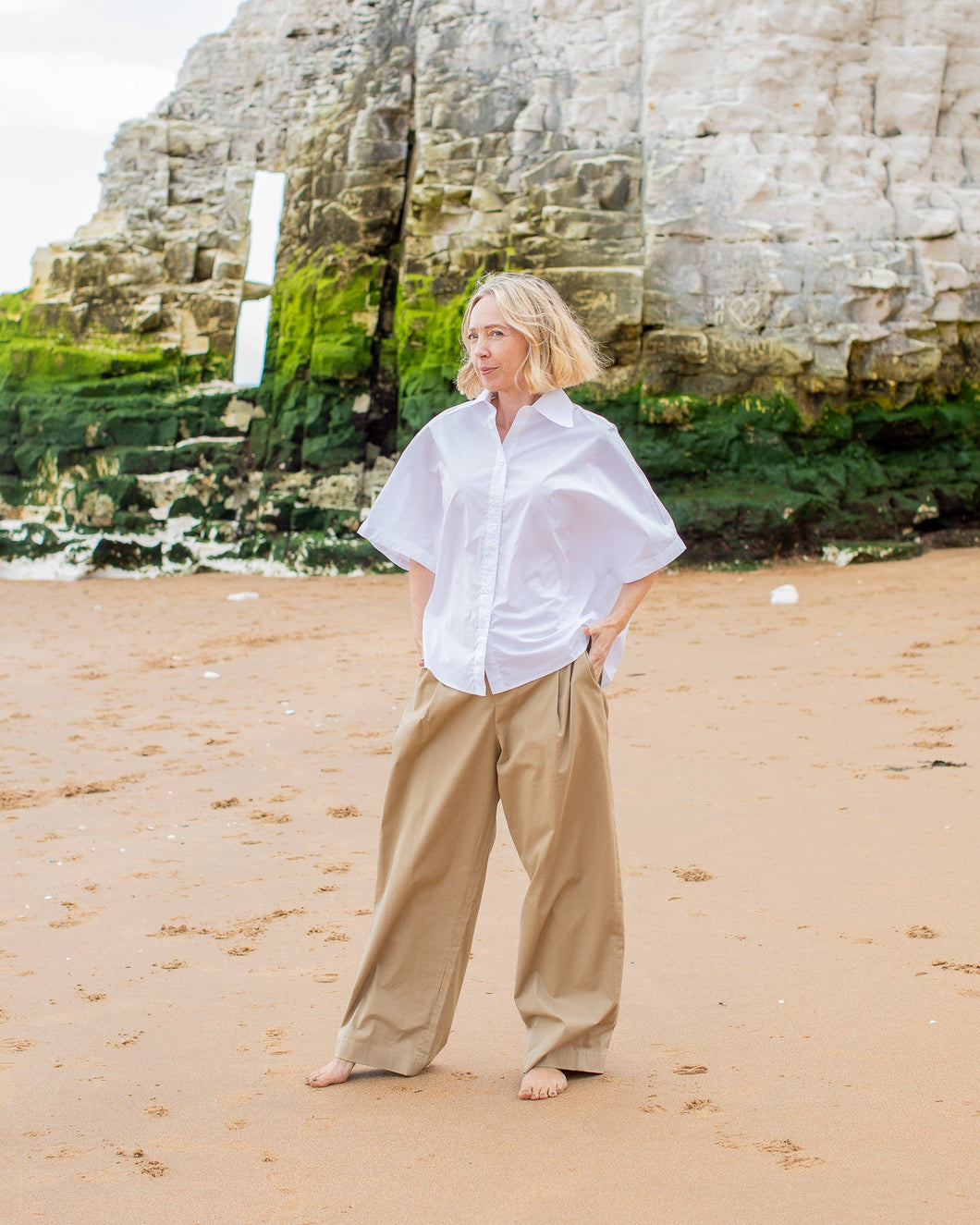 Chalk Chloe Shirt In White