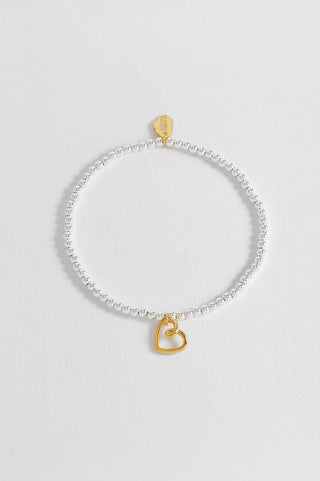 Estella Bartlett Double Beaded Heart BRACELET - With Love.