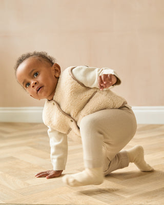 MINI CHALK CUB JUMPER IN CREAM 12-18 MTHS