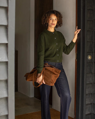 CHALK EDEN CARDIGAN | DARK OLIVE