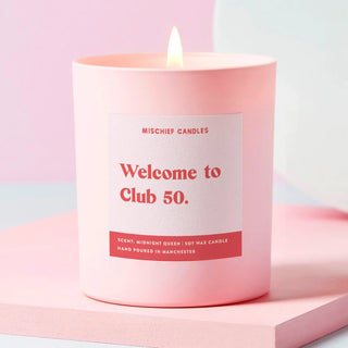 Mischief Candles Welcome To The Club 50 Candle